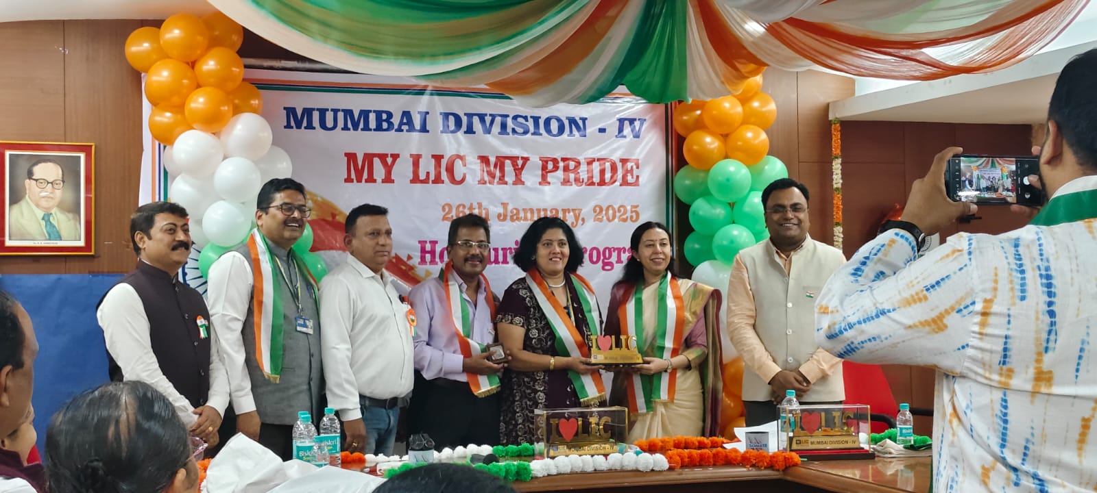 Felicitation along with my spouse on 26th January 2025.