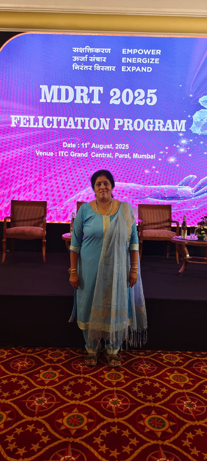 Attended the Prospective MDRT Meet at ITC Grand Central, Parel, in August 2025